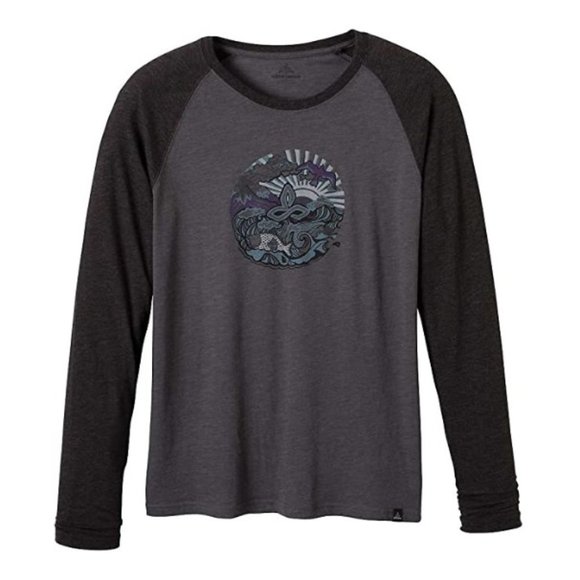 Prana Men's Ecuador Graphic Raglan Shirt Size Small - Picture 1 of 6